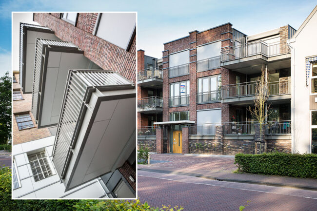 Appartementen Schoonhoven met witte UniKern® afwerking onder terrassen